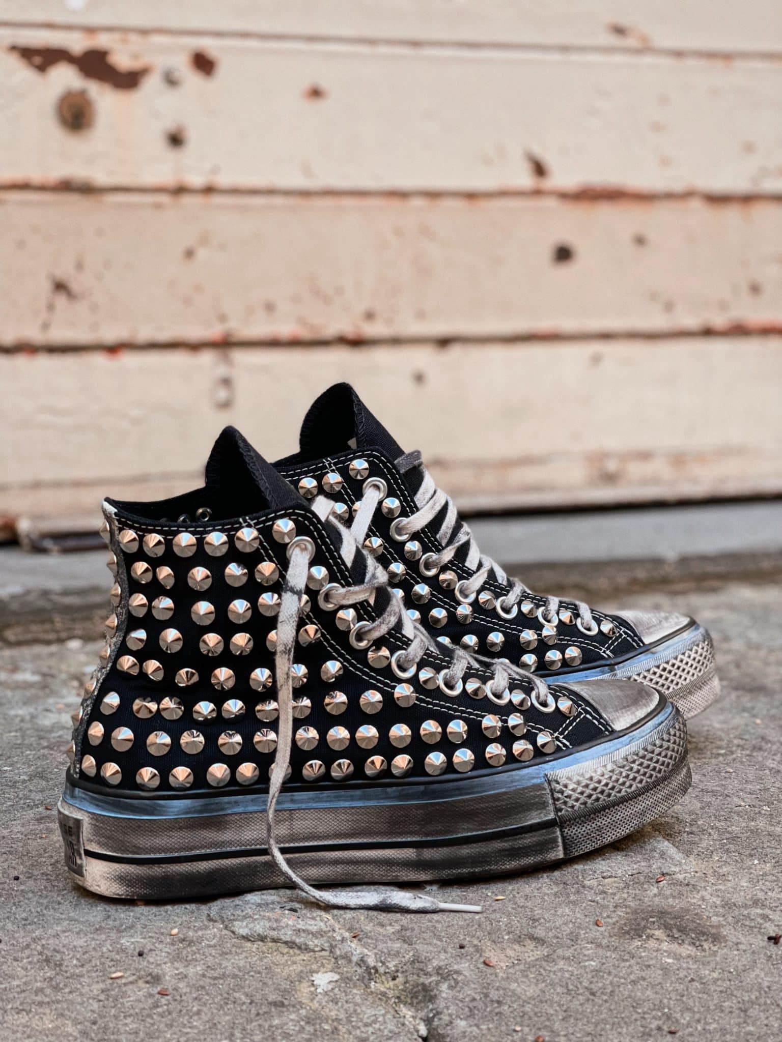 sneakers platform borchie