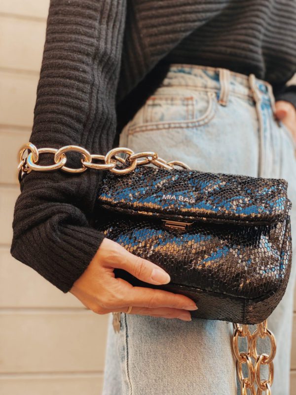 Mia Bag Mini Tracolla Bubble Black