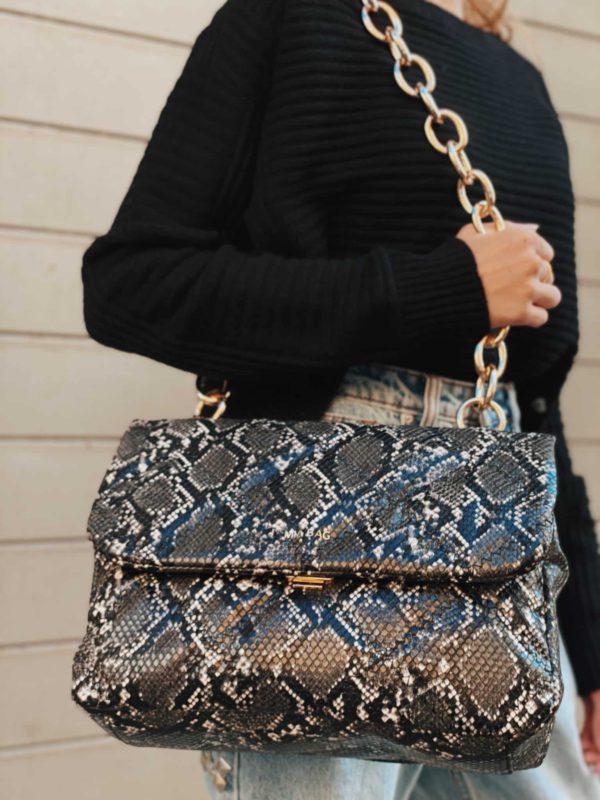 Mia Bag Tracolla Bubble Black/White