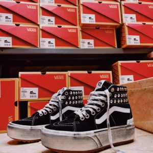 Vans Sk8-Hi Platform Stacked Black Borchie