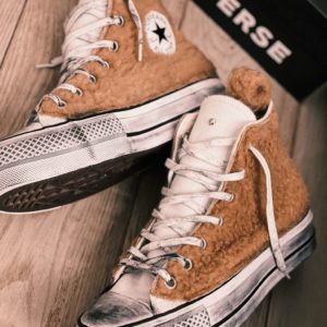 Converse Ltd Platform White Fluffy (Camel)