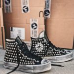 Converse High Platform Black Super Croco