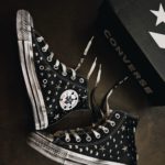 Converse High Platform Black Super Croco