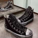 Converse High Platform Leather Black Macu