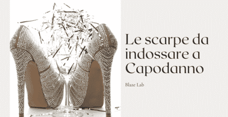 Scarpa glitter su sfondo bianco