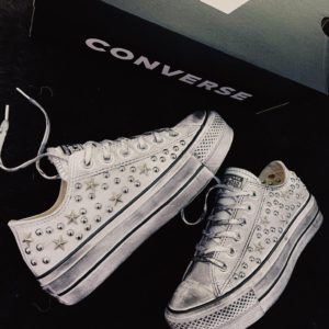 Converse Platform Low Ltd Leather Studs And Stars