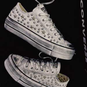 Converse Platform Low Ltd Leather Studs And Stars