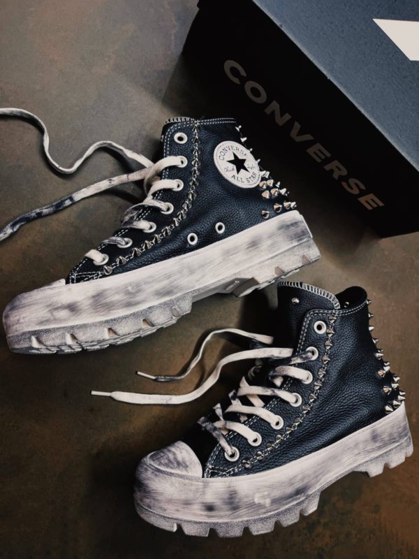 Converse Platform Lugged Black (Borchie Spikes)