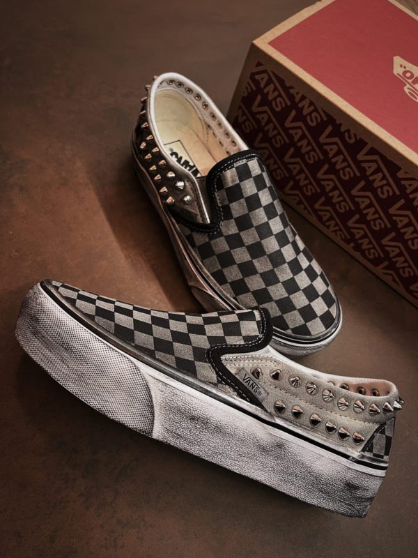 Vans Slip On Platform Ltd Checks (Borchie Spikes)