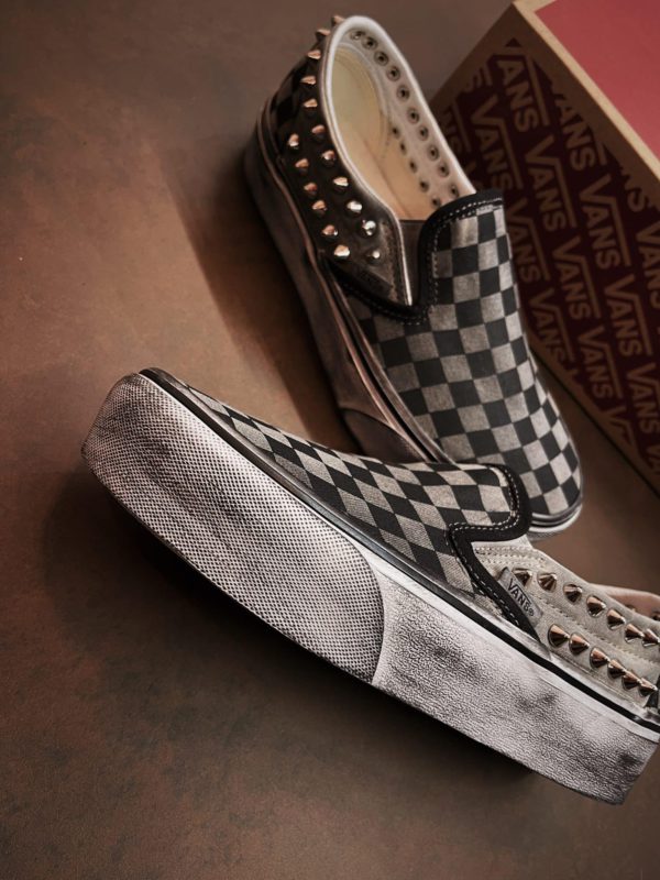 Vans Slip On Platform Ltd Checks (Borchie Spikes)