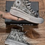 Converse High Platform Light Mint Full Borchie