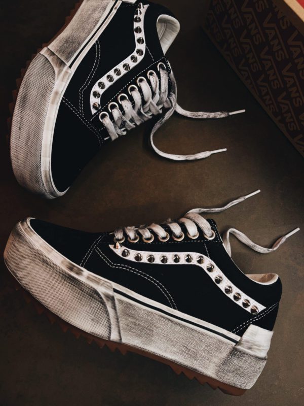 Vans Old Skool Platform Stacked Black Borchie