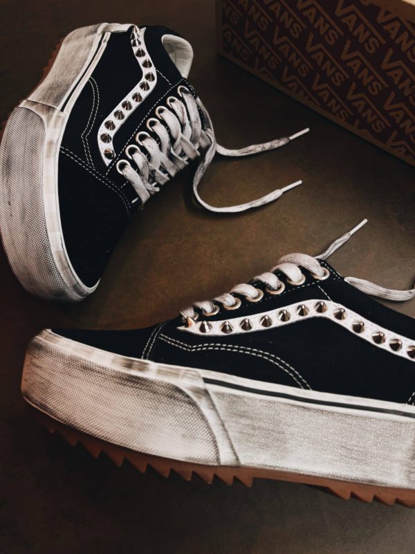 Vans Old Skool Platform Stacked Black Borchie