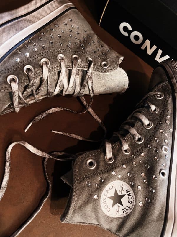 Converse High Platform Ltd Grey Rhinestones