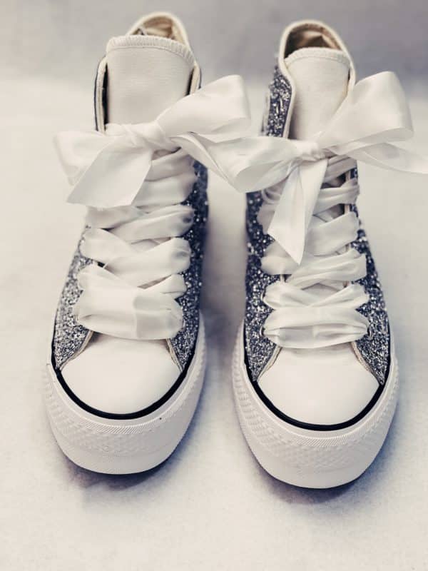 i aften Frosset Kong Lear Converse High Platform wedding OSLO Sneakers custom. Personalizza il tuo  outfit con Blazelab