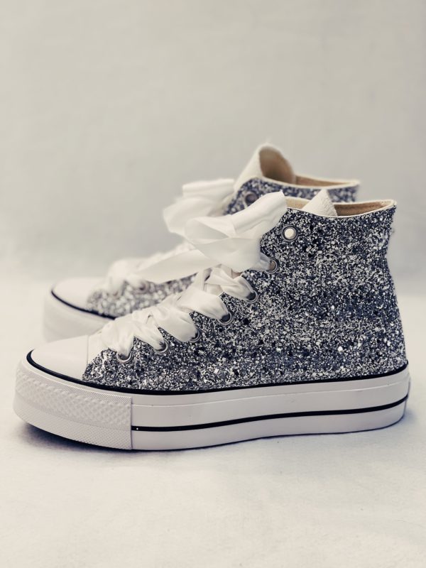 i aften Frosset Kong Lear Converse High Platform wedding OSLO Sneakers custom. Personalizza il tuo  outfit con Blazelab