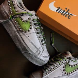 Nike Blazer Low Platform Ltd Borchie Acid Green