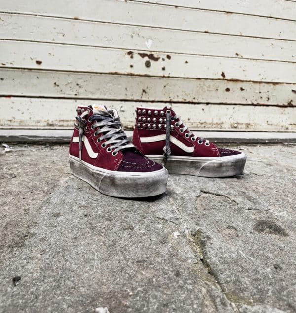 Vans Sk8-Hi Super Platform Burgundy Borchie