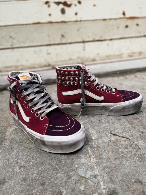 Vans Sk8-Hi Super Platform Burgundy Borchie