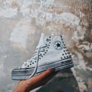 Converse Platform High White Savage Croc