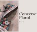 Converse personalizzate modello floreale