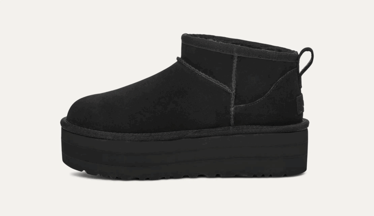 UGG CLASSIC ULTRA MINI PLATFORM Black - immagine 3