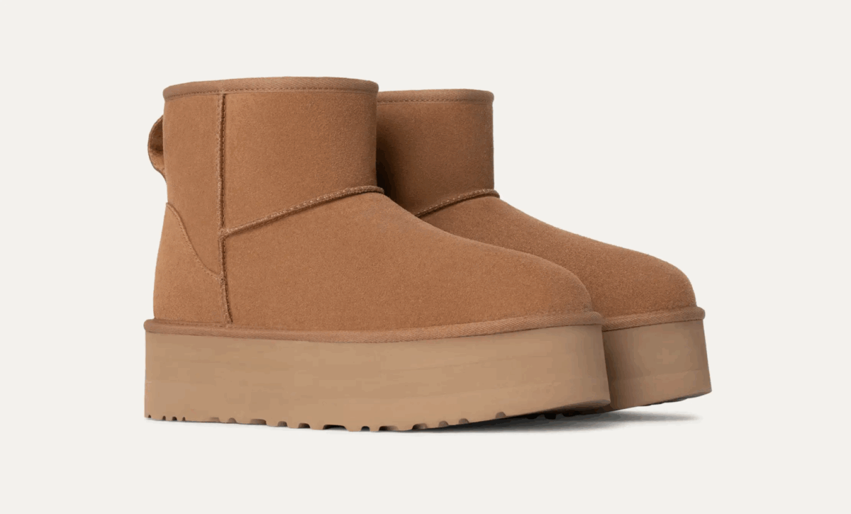 UGG CLASSIC MINI PLATFORM Chestnut - immagine 2