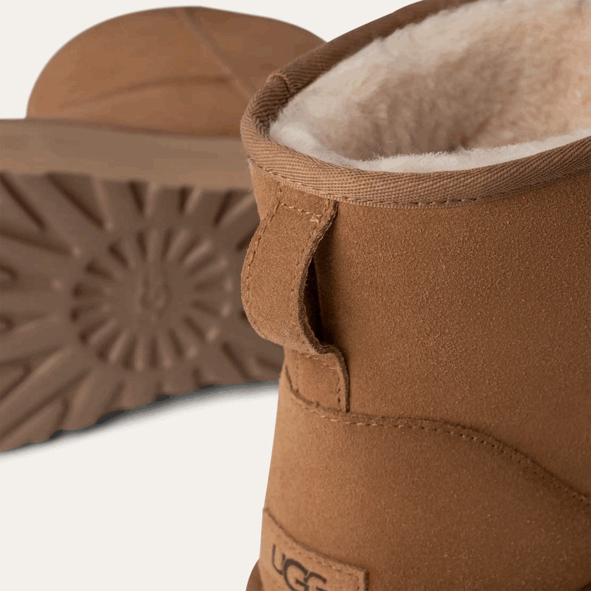 UGG CLASSIC MINI PLATFORM Chestnut - immagine 3