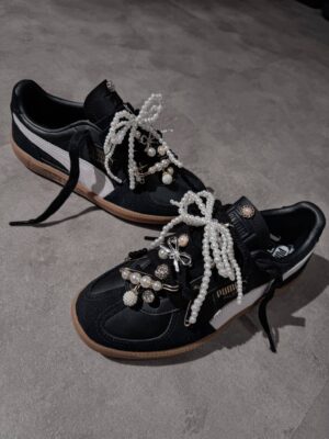 PUMA PALERMO Black Gray Gum CHARMS