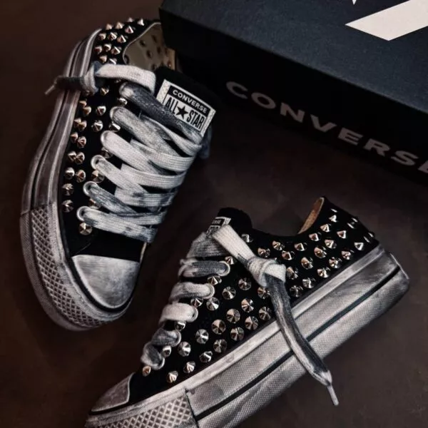 CONVERSE Platform Low FULL BORCHIE Black