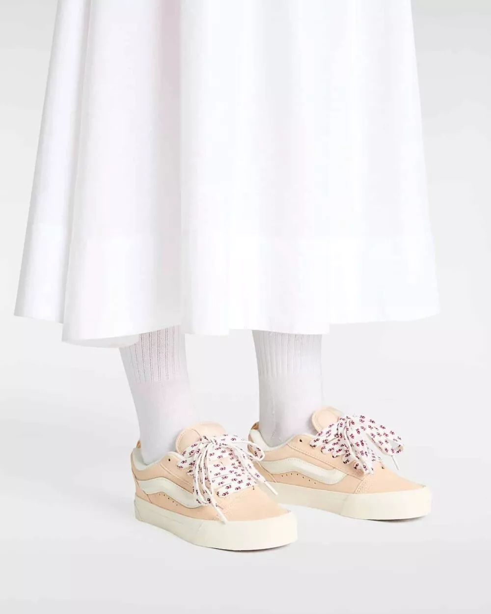 VANS KNU SKOOL Pink Floral Laces