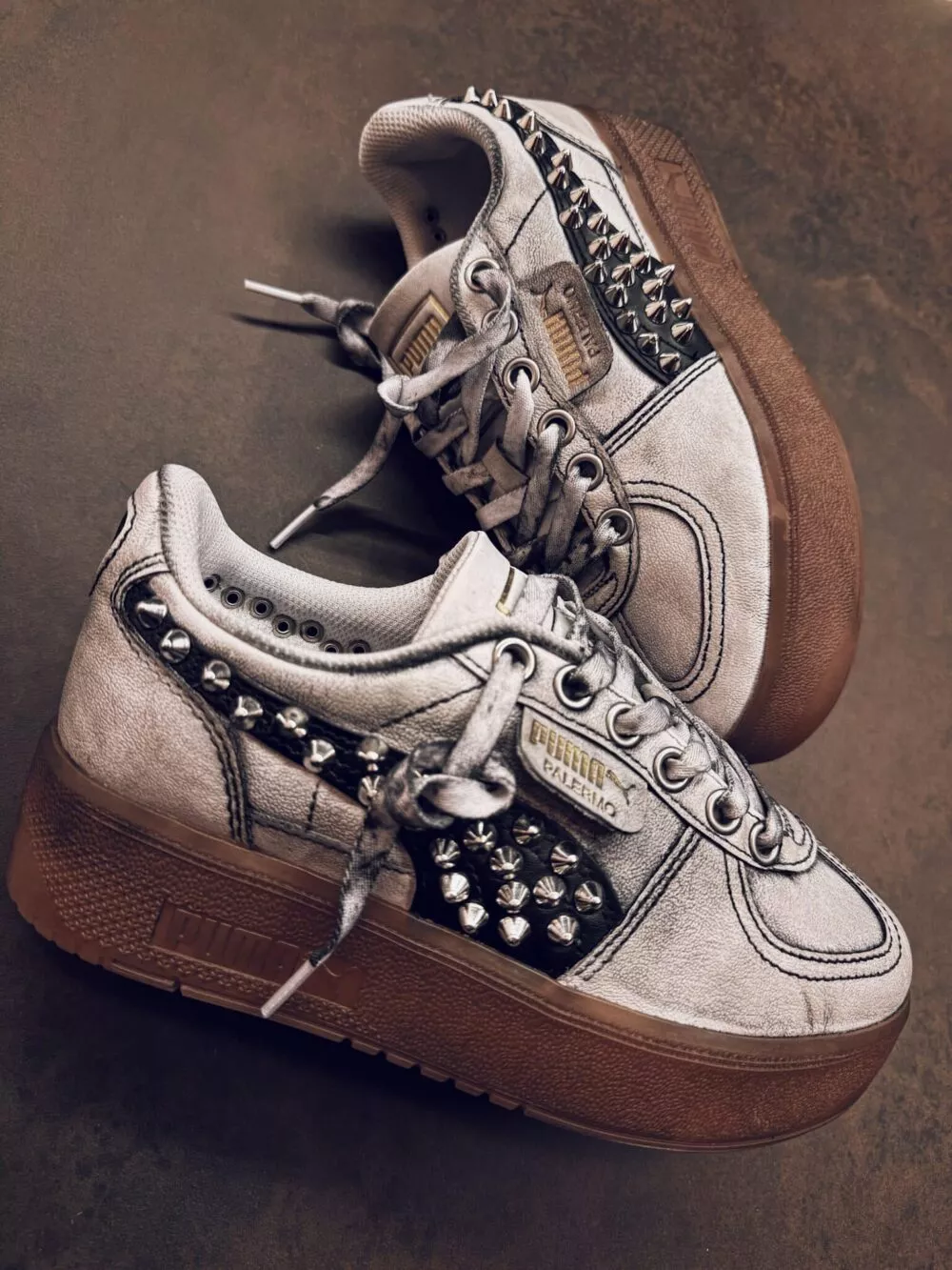 PUMA PALERMO ELEVATA White Black Borchie