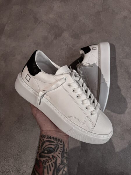 D.A.T.E. SFERA CALF White Black