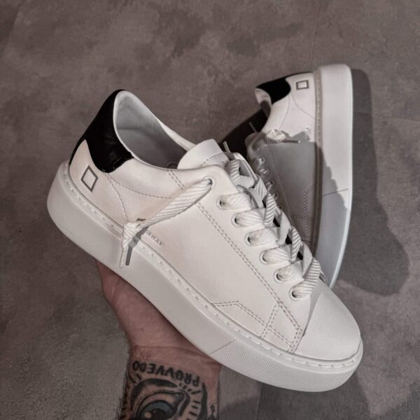 D.A.T.E. SFERA CALF White Black