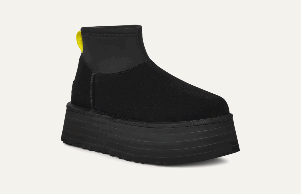 UGG CLASSIC MINI DIPPER Black - immagine 2