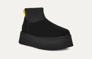 UGG CLASSIC MINI DIPPER Black - immagine 2