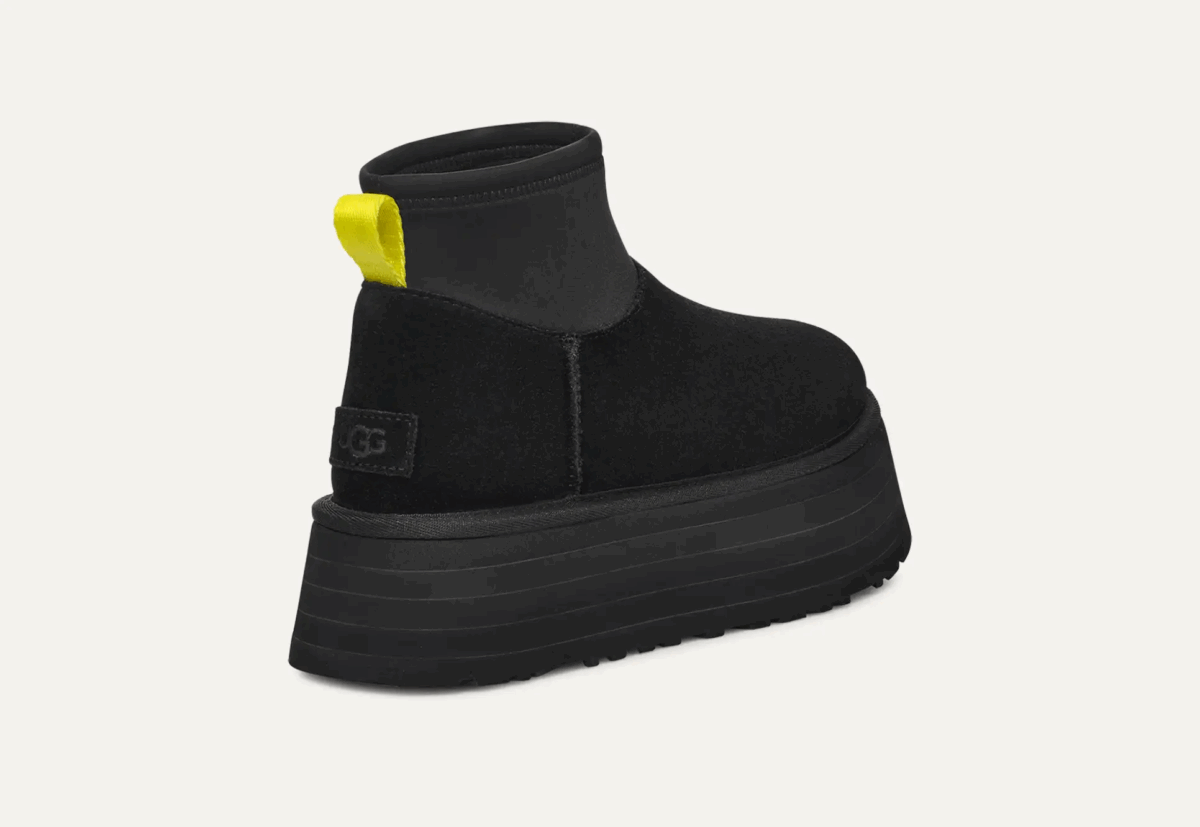 UGG CLASSIC MINI DIPPER Black - immagine 4