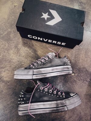 CONVERSE Platform Low Grey LTD Spikes - immagine 4