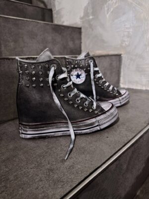 CONVERSE Platform WEDGE Grey Used BORCHIE