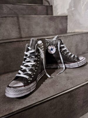 CONVERSE Platform WEDGE Grey Used BORCHIE - immagine 3
