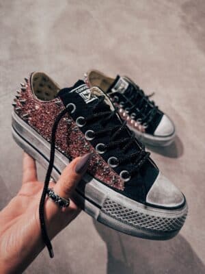 CONVERSE Platform Low Black MANHATTAN