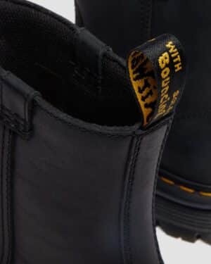 DR MARTENS ANISTONE RIGGER ZEBZAG Stivali in pelle senza lacci Nero Wyoming - immagine 6