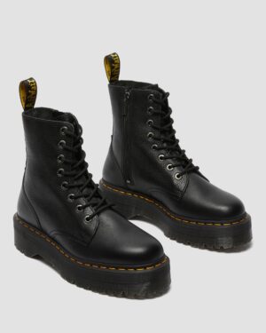 DR MARTENS JADON III in pelle martellata nera - immagine 2