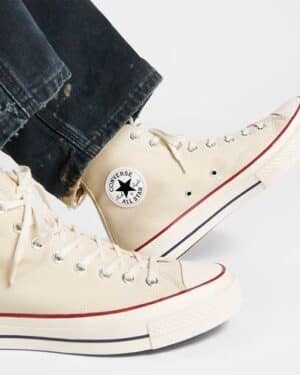 CONVERSE Chuck 70 Vintage Canvas Pergamena/Granato/Egret - immagine 5