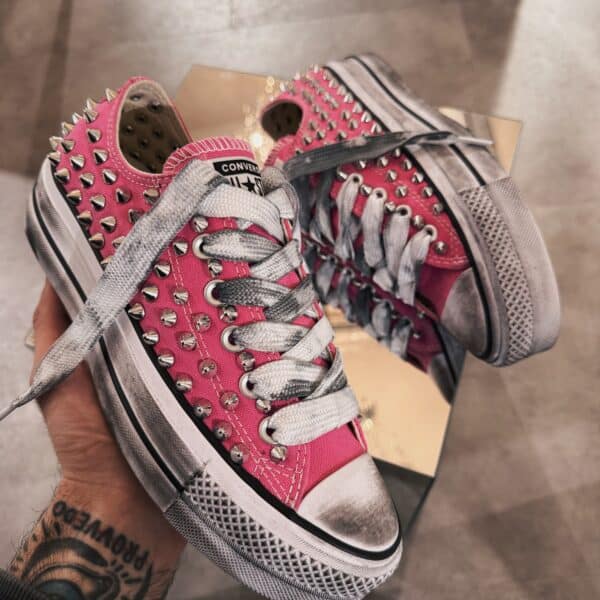 CONVERSE Platform Low SPIKEY PINK