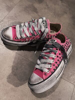 CONVERSE Platform Low SPIKEY PINK - immagine 3
