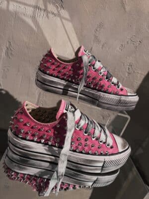 CONVERSE Platform Low SPIKEY PINK - immagine 2
