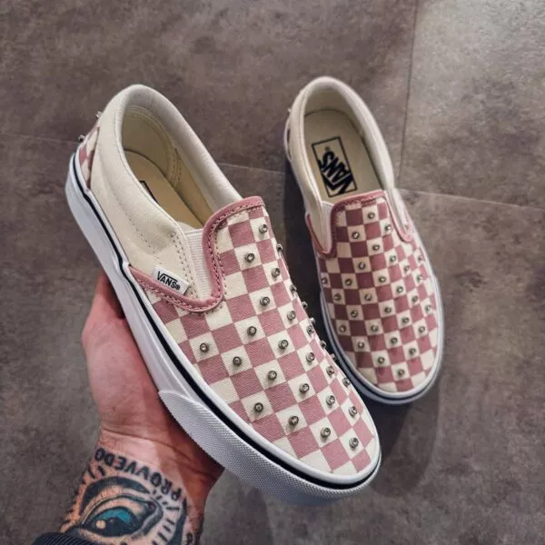 VANS SLIP ON Rhinestones Misty Mauve