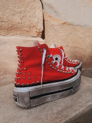CONVERSE DOUBLE STACK HIGH LTD Spicy Red SAMPLE SALE - immagine 3