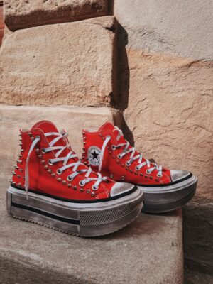 CONVERSE DOUBLE STACK HIGH LTD Spicy Red SAMPLE SALE - immagine 2